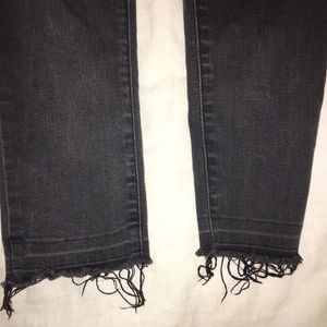 Black ripped jeans
